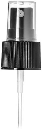 Natural Farms 4oz Black Cosmo Plastic Spray Bottles -6 Pack Empty Spray Bottle Refillable Containers - Essential Oils - Hair - Aromatherapy | black Fine Mist Sprayers with Dust Caps