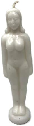 White – Female Shape - Spellcasting Candle – Wicca - Hoodoo