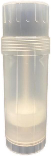 Natural Farms Natural Round Deodorant Container - Empty - 2 Ounce - Twist-Up Refillable Plastic Tube for Deodorants - Cosmetic Crafts-Pack of 3