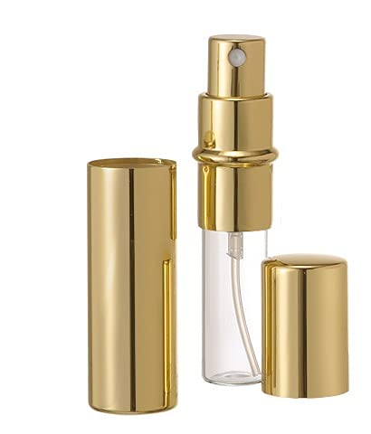 1 Pack- 0.5 oz- Purse Fine Mist Atomizer with Pipette - Gold