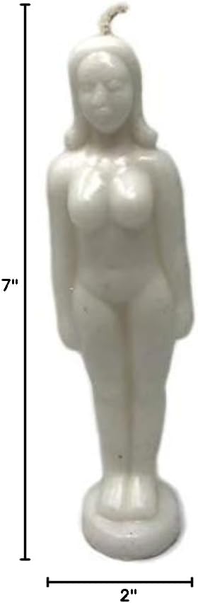 White – Female Shape - Spellcasting Candle – Wicca - Hoodoo