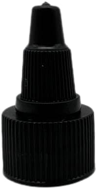 Natural Farms 4 oz Clear Cosmo BPA FREE Bottles - 8 Pack Empty Refillable Containers - Essential Oils - Hair - Aromatherapy | Black Twist Open/Close Cap - Made in the USA