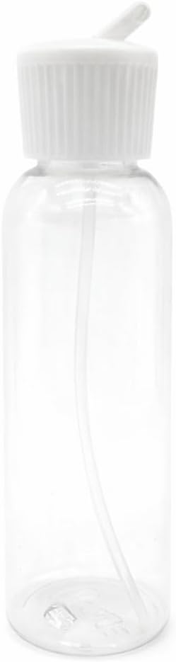 Natural Farms 4 oz Clear Cosmo BPA FREE Bottles - 8 Pack Empty Refillable Containers - Essential Oils - Hair - Aromatherapy | White Spout Cap - Made in the USA