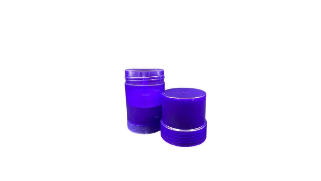 Blue Round Deodorant Container - Empty - .75 Ounce - Twist-Up Refillable Plastic Tube for Deodorants - Cosmetic Crafts - Pack of 3 – Travel Mini- By Natural Farms