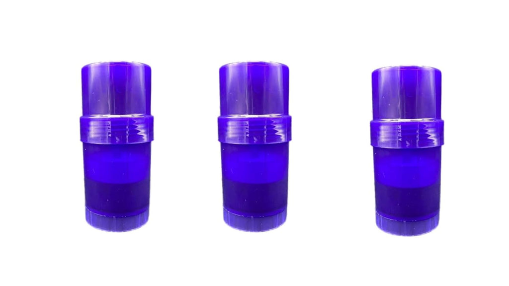 Blue Round Deodorant Container - Empty - .75 Ounce - Twist-Up Refillable Plastic Tube for Deodorants - Cosmetic Crafts - Pack of 3 – Travel Mini- By Natural Farms