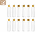 Natural Farms 4 oz Clear Plastic Spray Bottles -12 Pack Empty Spray Bottle Refillable - BPA Free - Essential Oils - Aromatherapy | Gold Disc Caps - Made in the USA
