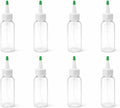 Natural Farms 4 oz Clear Cosmo BPA FREE Bottles - 8 Pack Empty Refillable Containers - Essential Oils - Hair - Aromatherapy | Natural Yorker Cap with green tip - Made in the USA