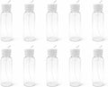 Natural Farms 4 oz Clear Cosmo BPA FREE Bottles - 8 Pack Empty Refillable Containers - Essential Oils - Hair - Aromatherapy | White Spout Cap - Made in the USA